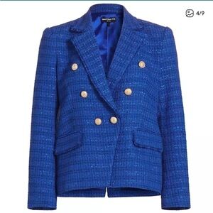 Generation Love Eliza Tweed Blue Blazer Jacket